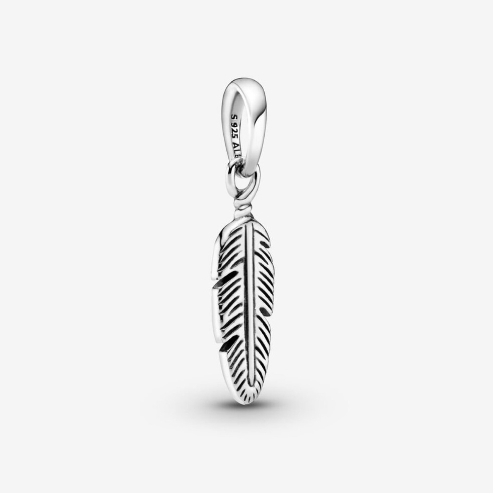 Pandora Single Feather Pendant - Picture 3 of 6